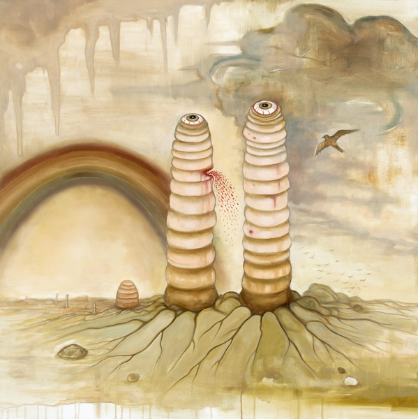 László Győrffy: Lame Drama, 2015, 90 x 90 cm, oil on canvas